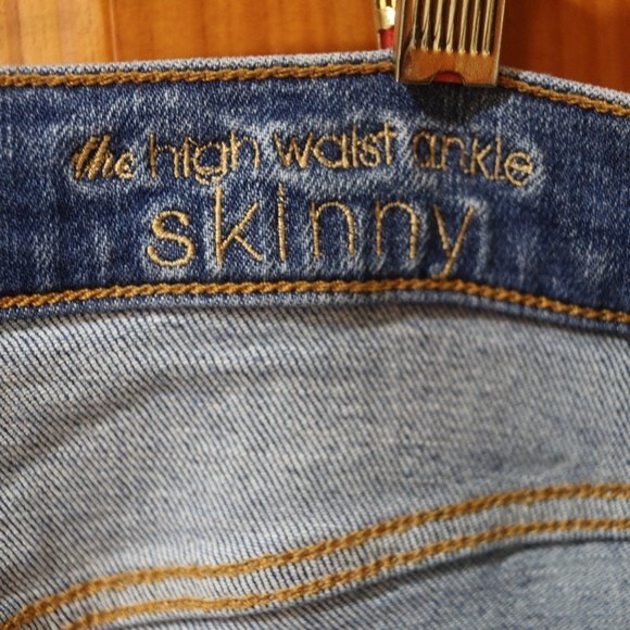 7 for all man Kind Custom Powerpuff Girls OOAK Art Work Jean High Rise Skinny 27 - Picture 5 of 15